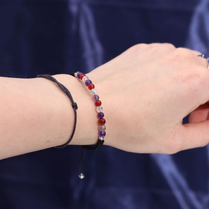 Virgo Zodiac Candle & Gemstone Bracelet