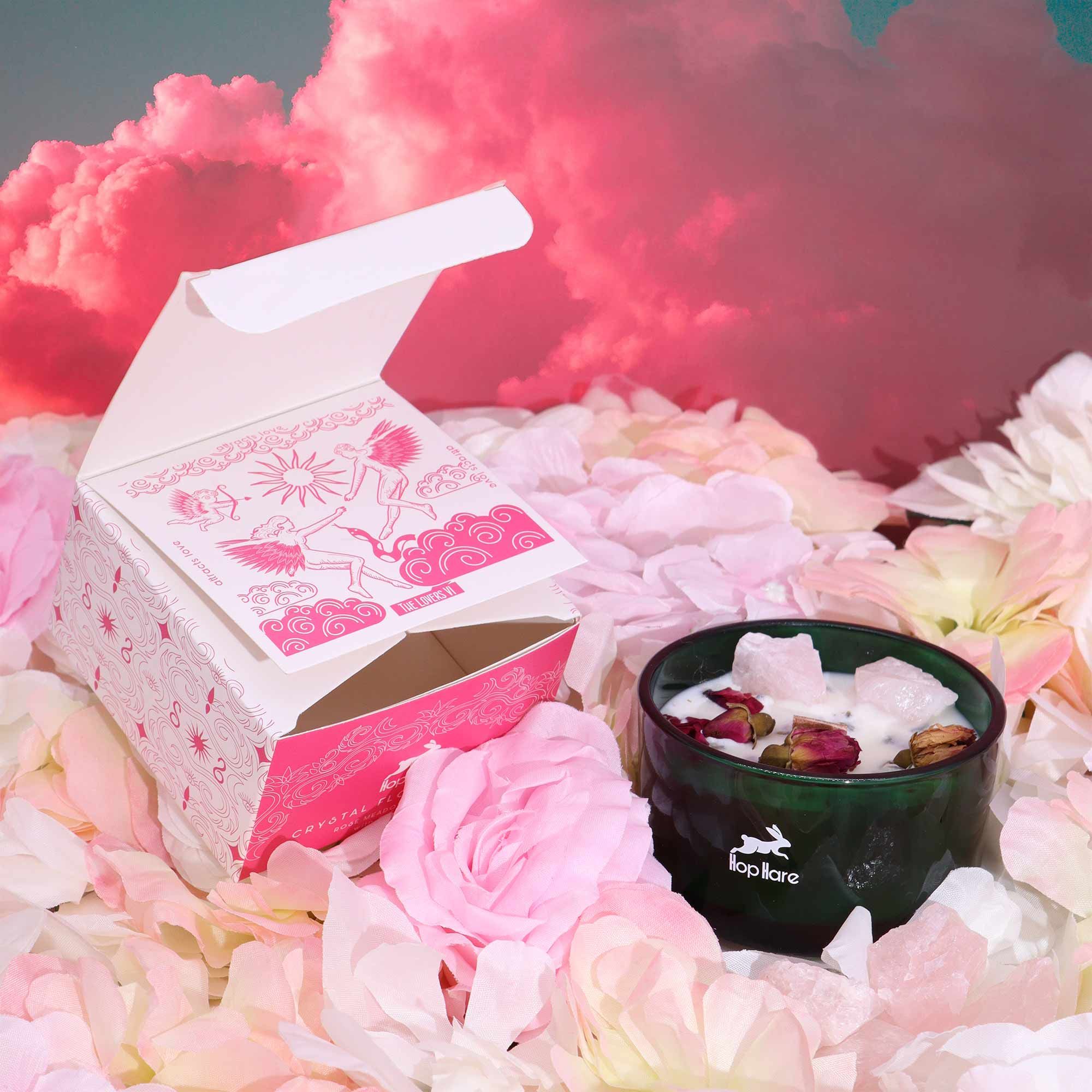 The Lovers Crystal Flower Candle - Image 4