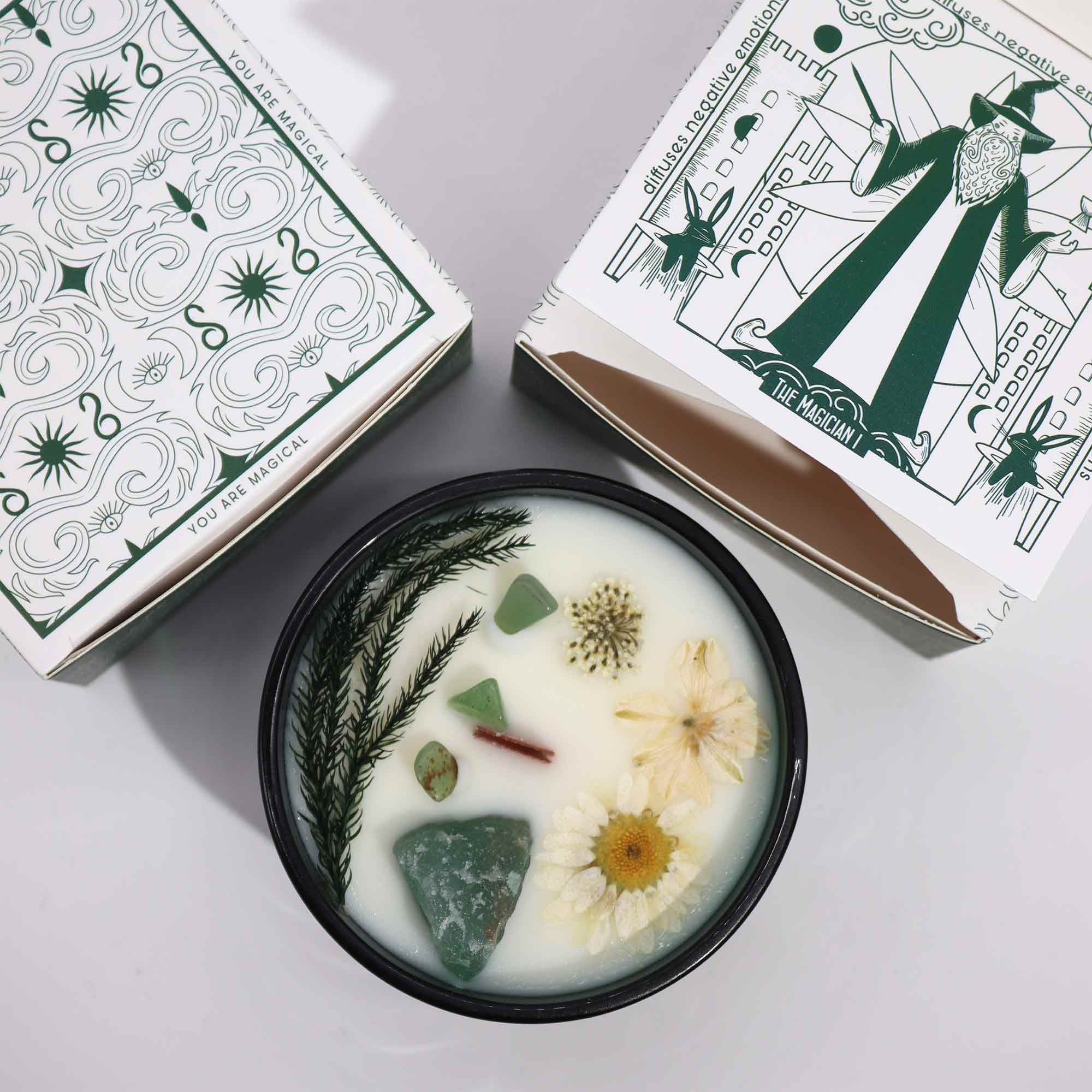 The Magician Crystal Flower Candle - Image 4
